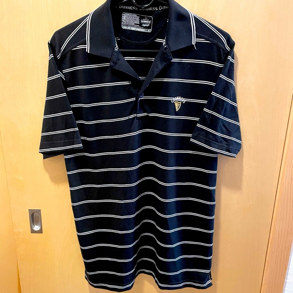Guinness men’s striped polo